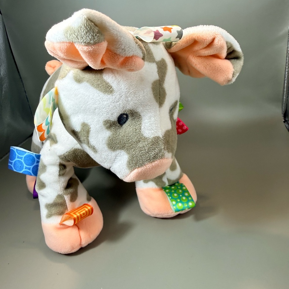 Mary Meyer Taggies Patches PIG
Lovey Under-Stuffed 12" Soft
Plush Baby Toy Tags
